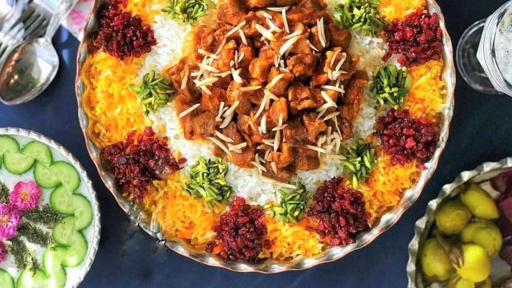 شیرین پلو با گوشت