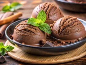 بستنی شکلاتی خانگی گ