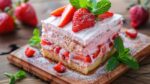 طرز تهیه کیک توت فرنگی با شبر خامه.به روش آسان در خانه