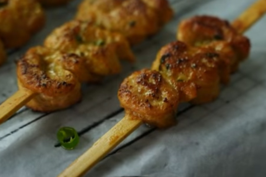طرز تهیه کباب حلزونی مرغ
