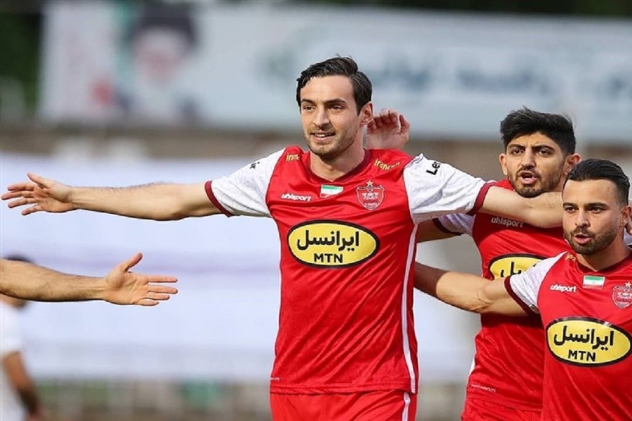 گئورگی گولسیانی مدافع پرسپولیس در فریدن اصفهان