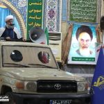 خطبه های نماز جمعه از پشت وانت تویوتا + عکس