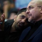 خوش و بش محمدباقر قالیباف با علیرضا دبیر در قاب تصویر