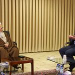 گفت‌وگوی قالیباف با آیت‌الله جوادی آملی در قم + تصویر